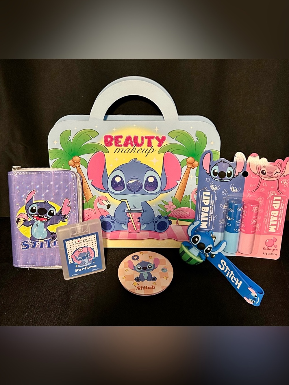 Stitch Beauty Makeup Play Set and more- Blue & Pink Accents